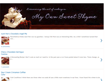 Tablet Screenshot of myownsweetthyme.com